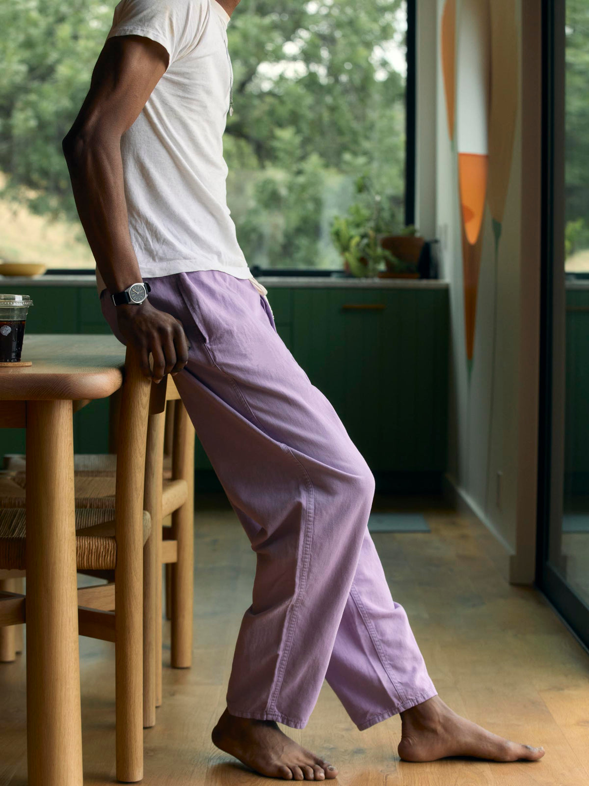 lounge pant in lilac