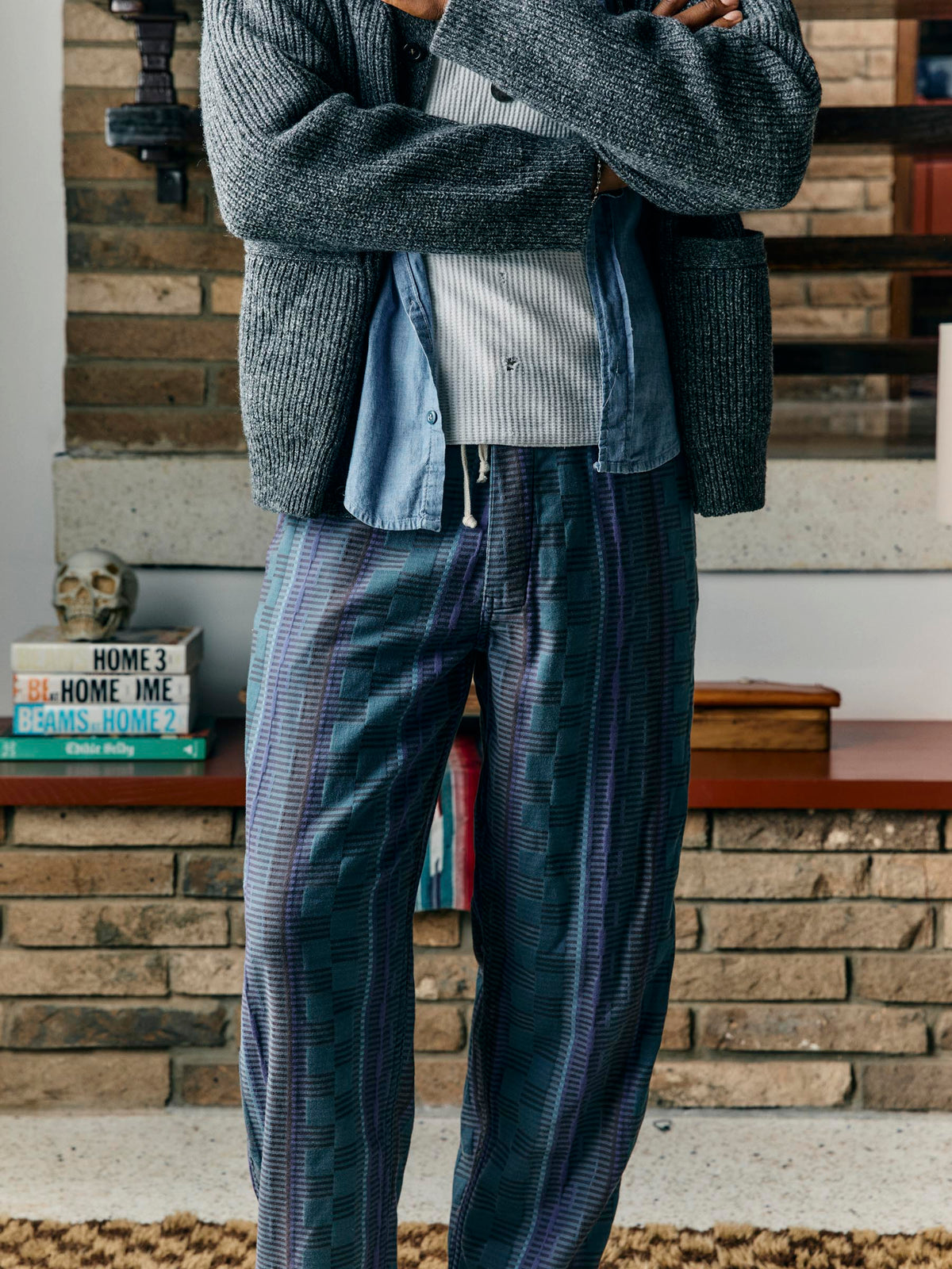 the lounge pant in sonoran jacquard