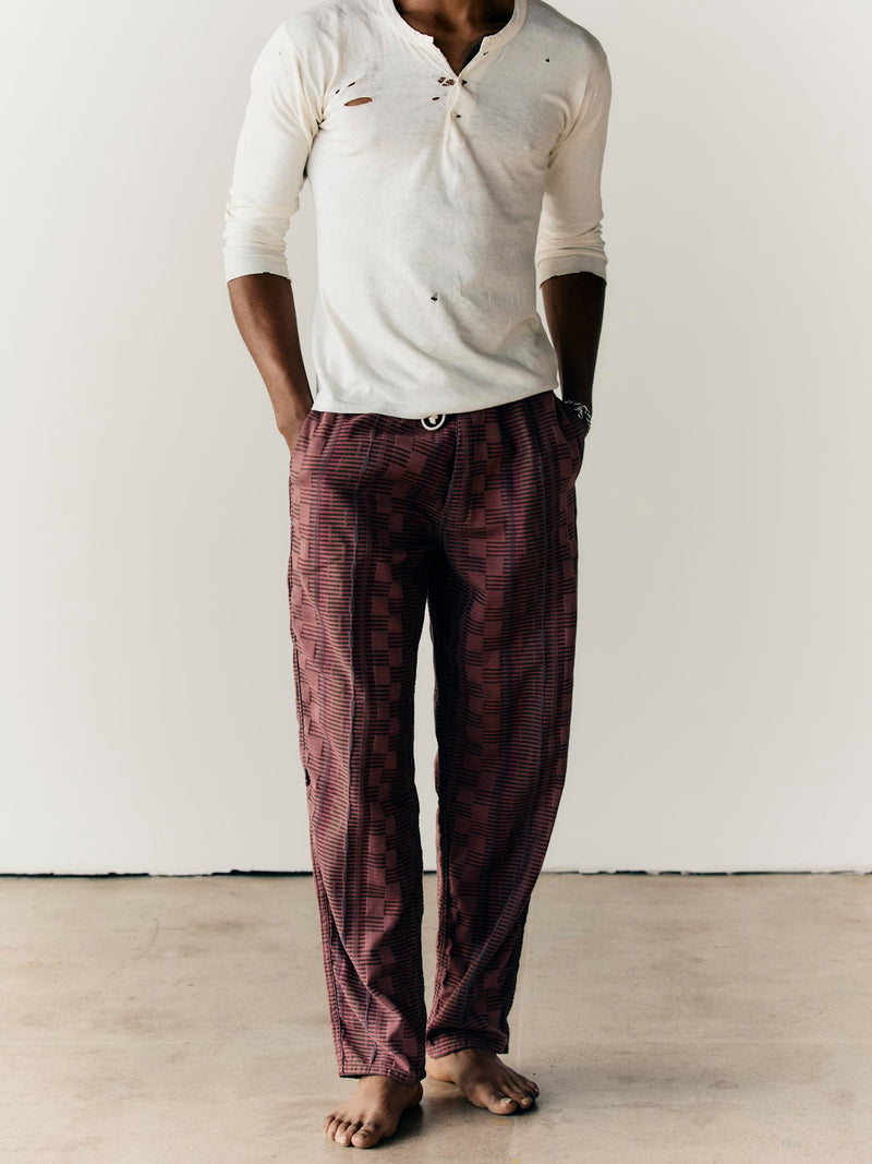 lounge pant in mojave jacquard