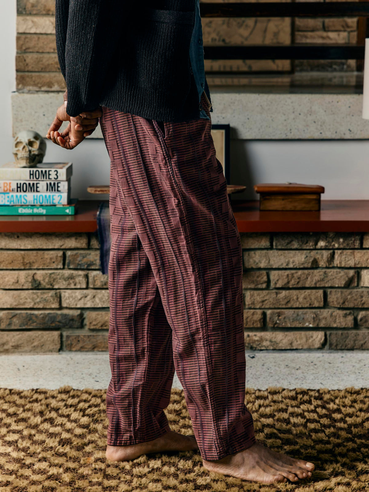 lounge pant in mojave jacquard