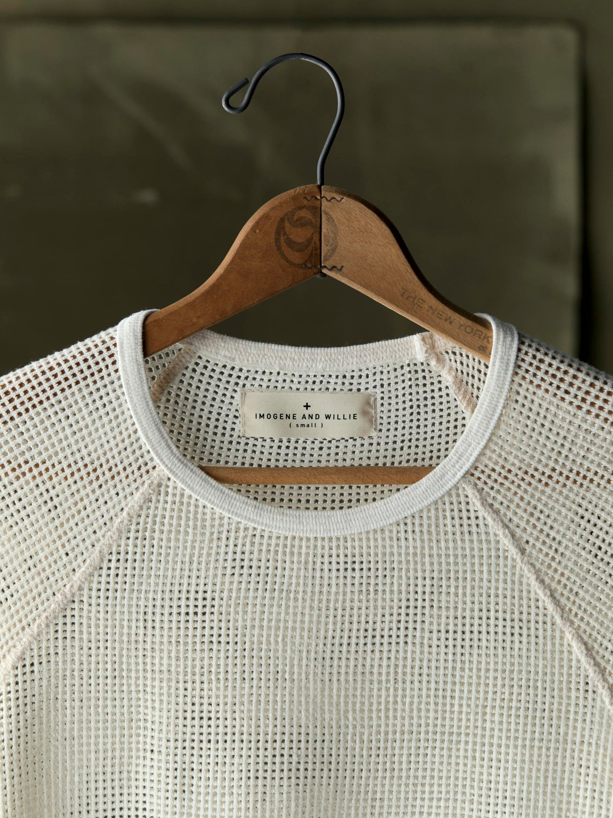 open weave raglan tee in natural