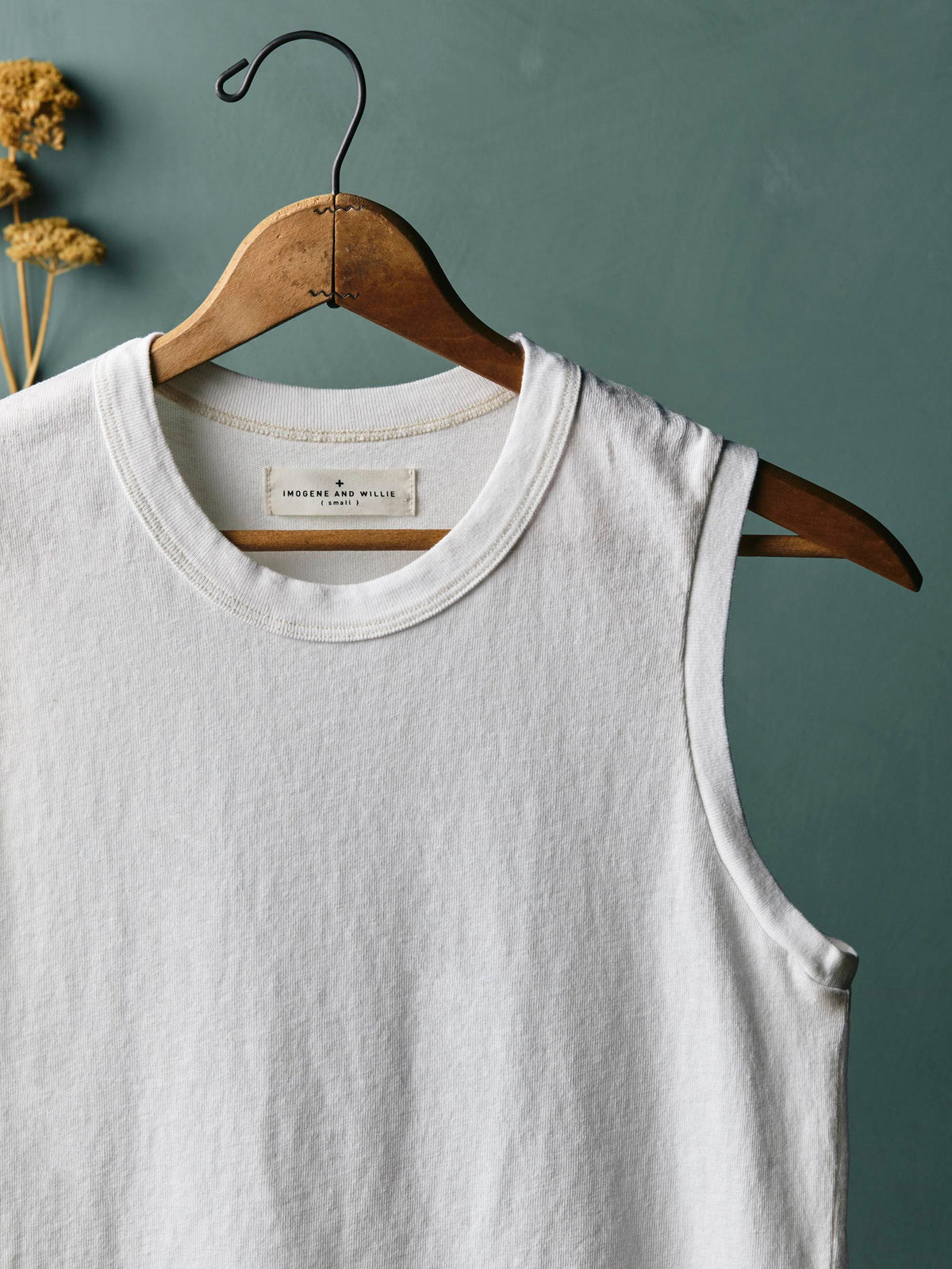 muscle tank in white