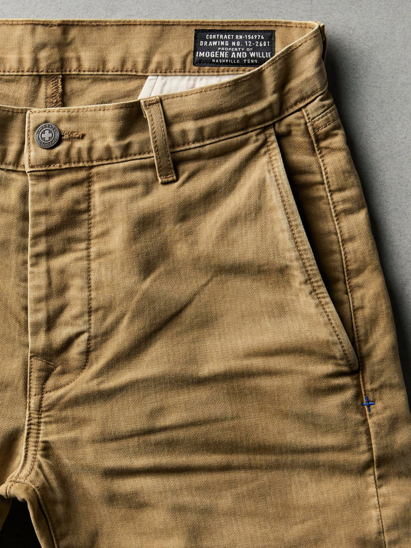 oscar washed brown broken twill - Model