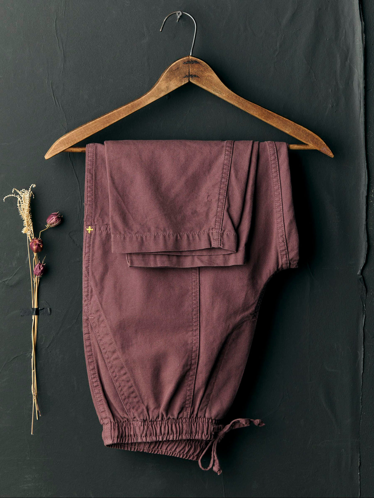 the ventura chore pant in dark mauve