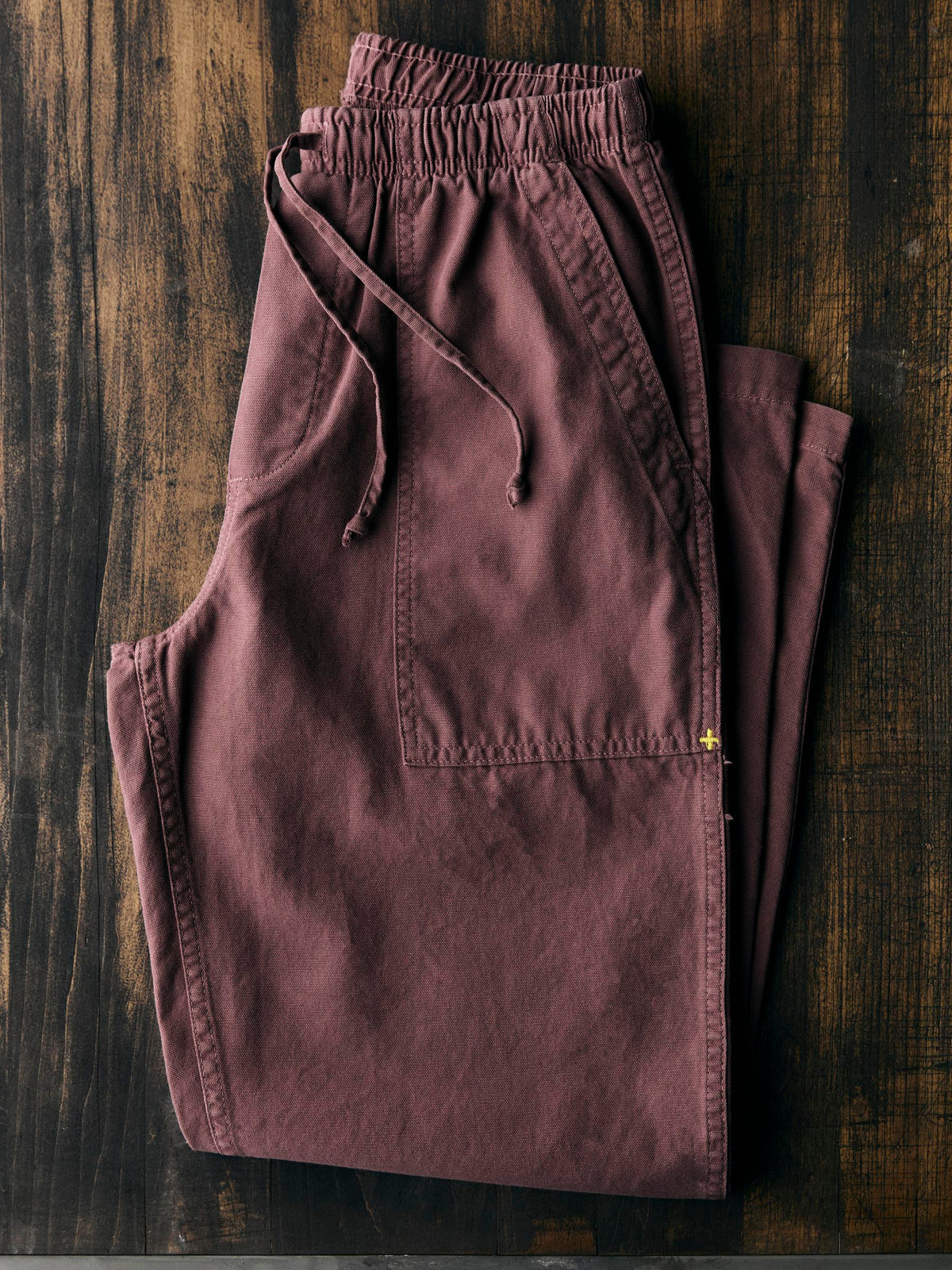 the ventura chore pant in dark mauve