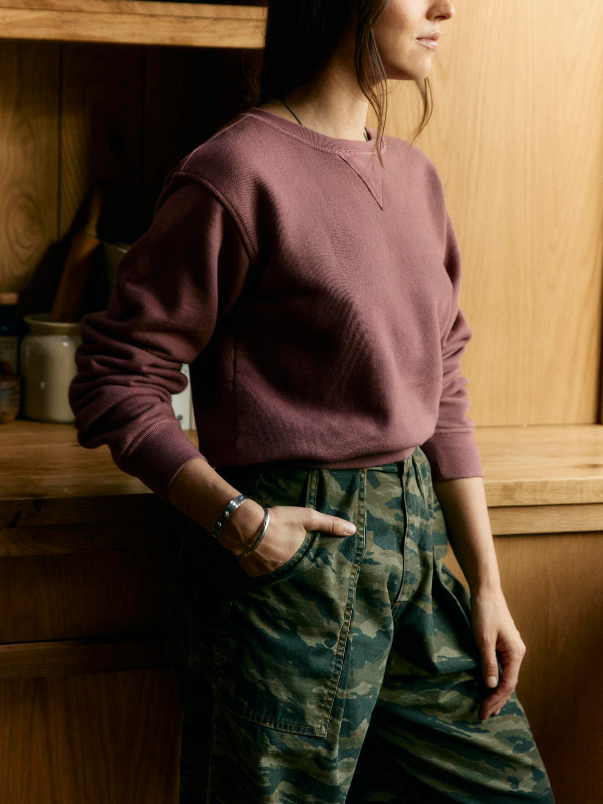 penny sweatshirt in plum