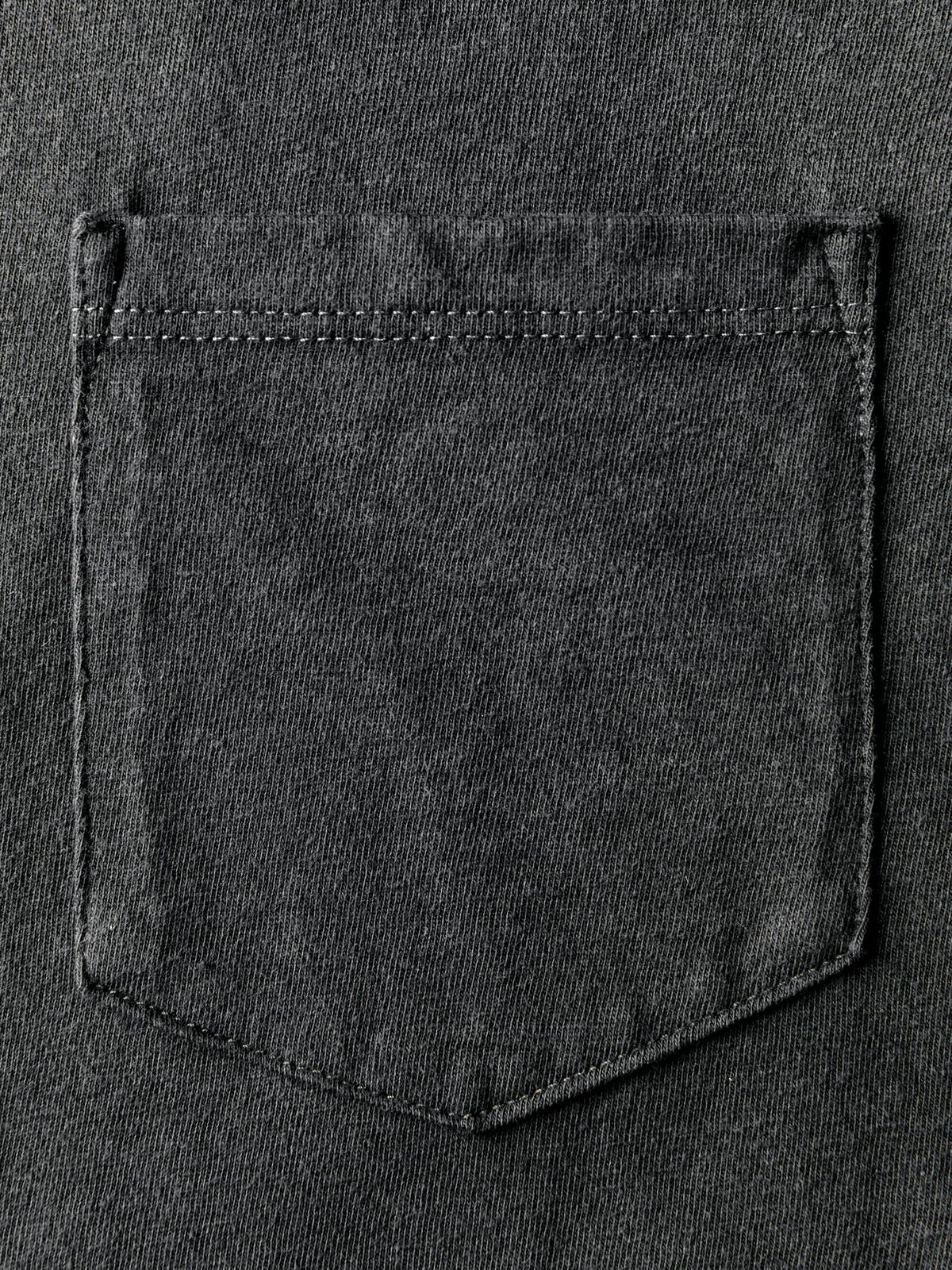 faded black knit pocket tee