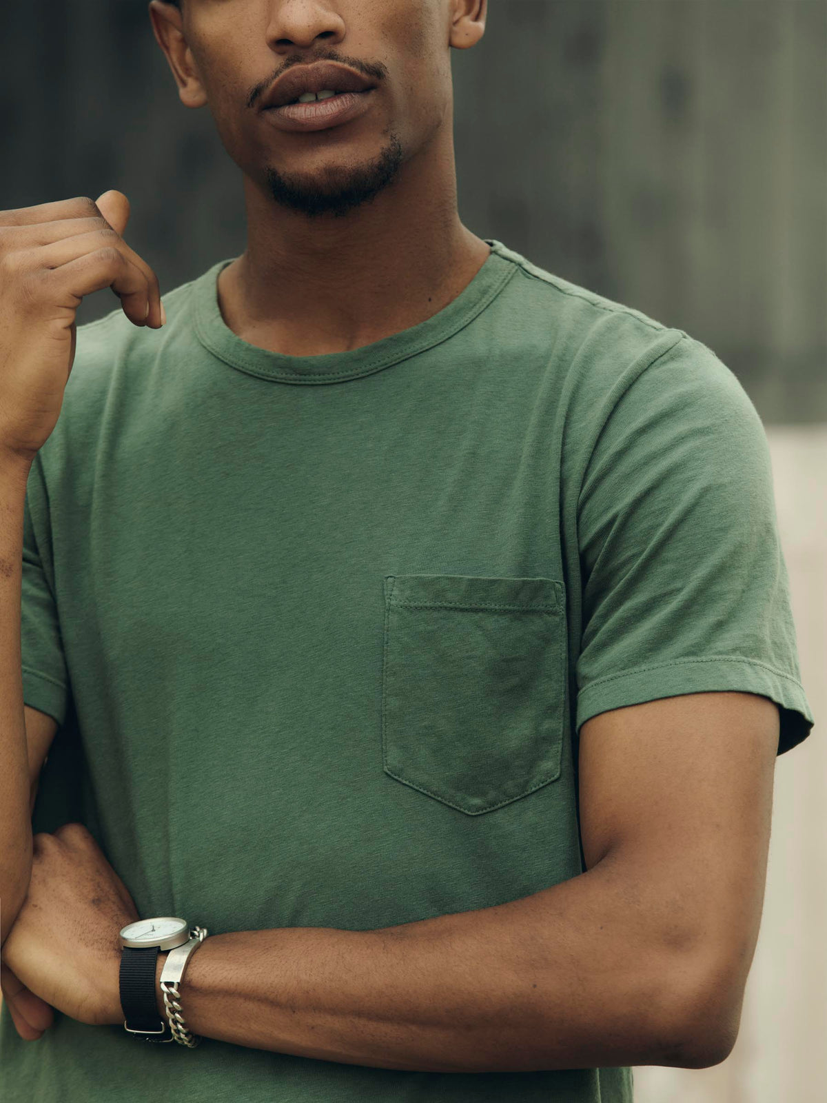 spruce knit pocket tee