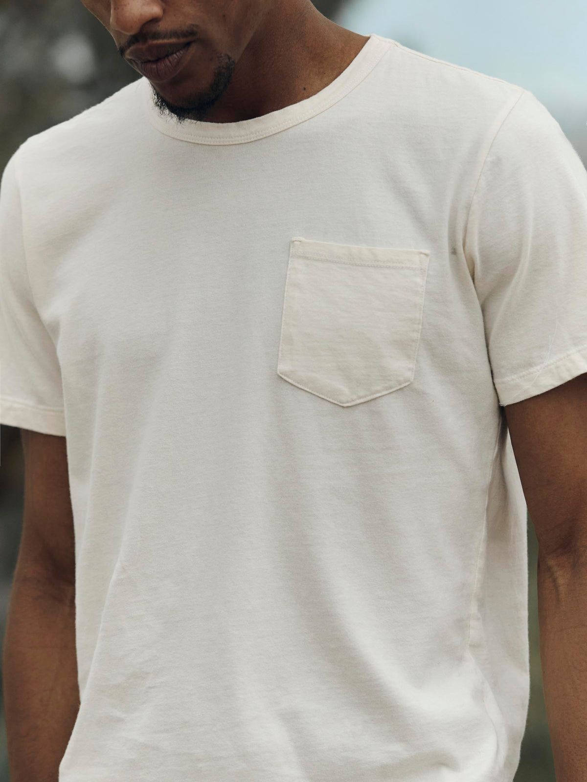 classic knit pocket tee