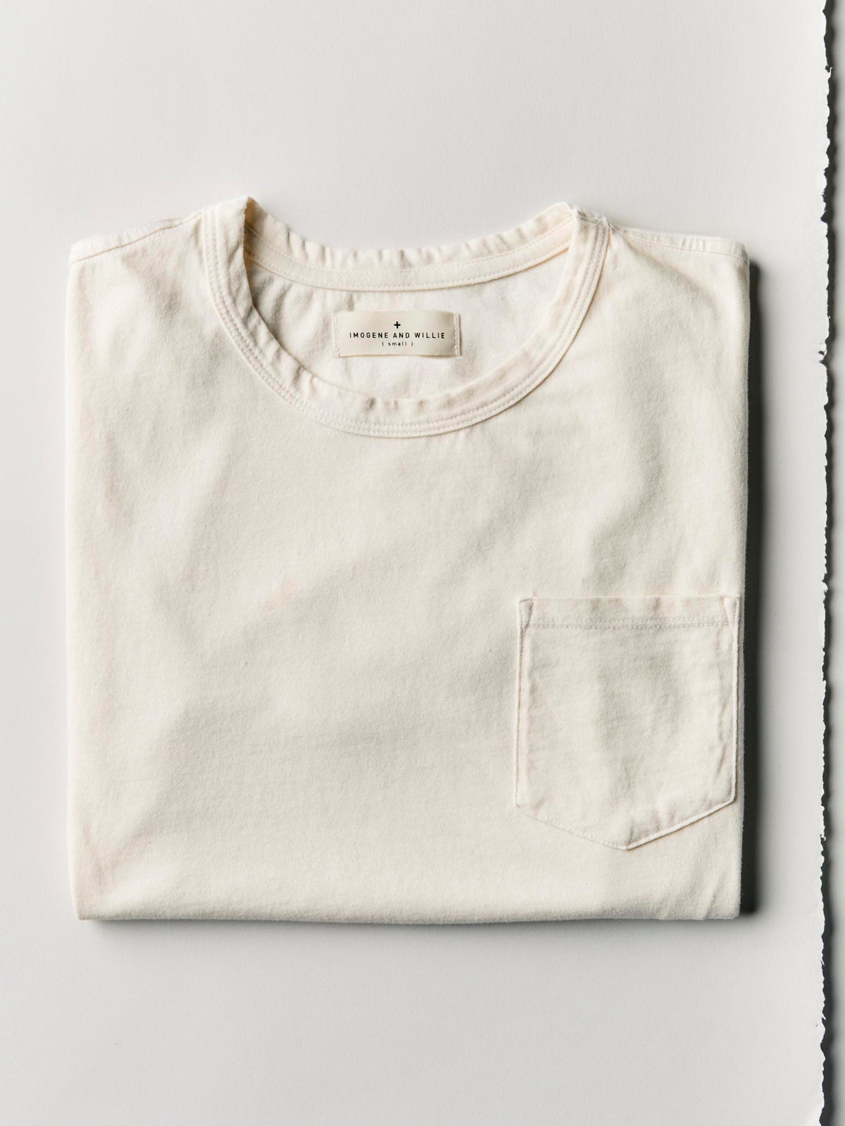 classic knit pocket tee