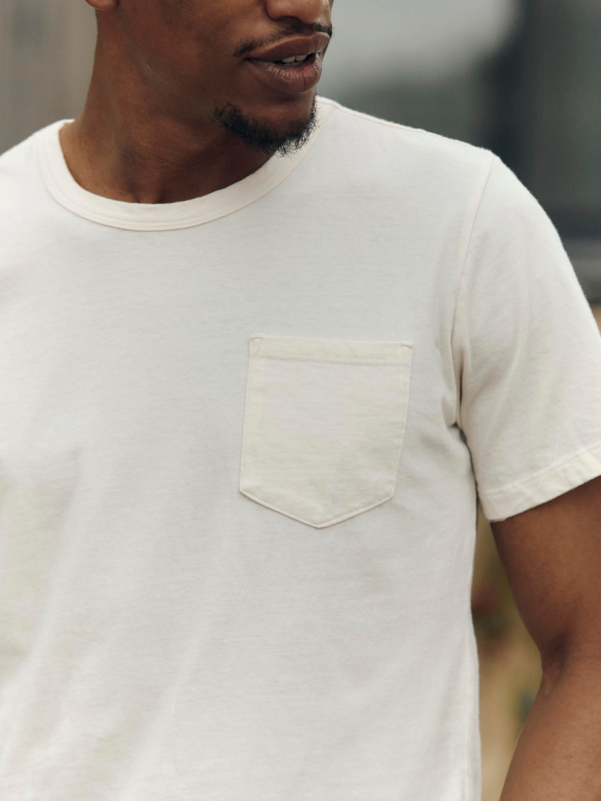 classic knit pocket tee