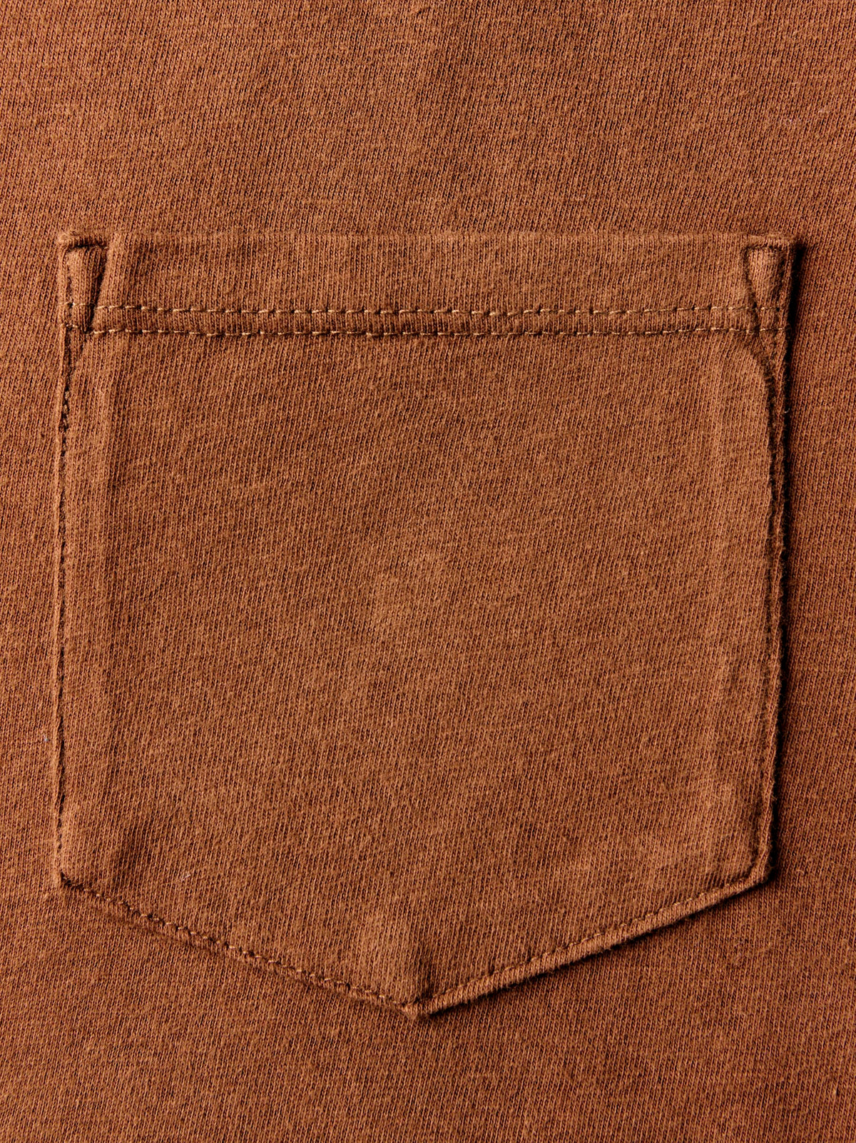 pocket tee in rust