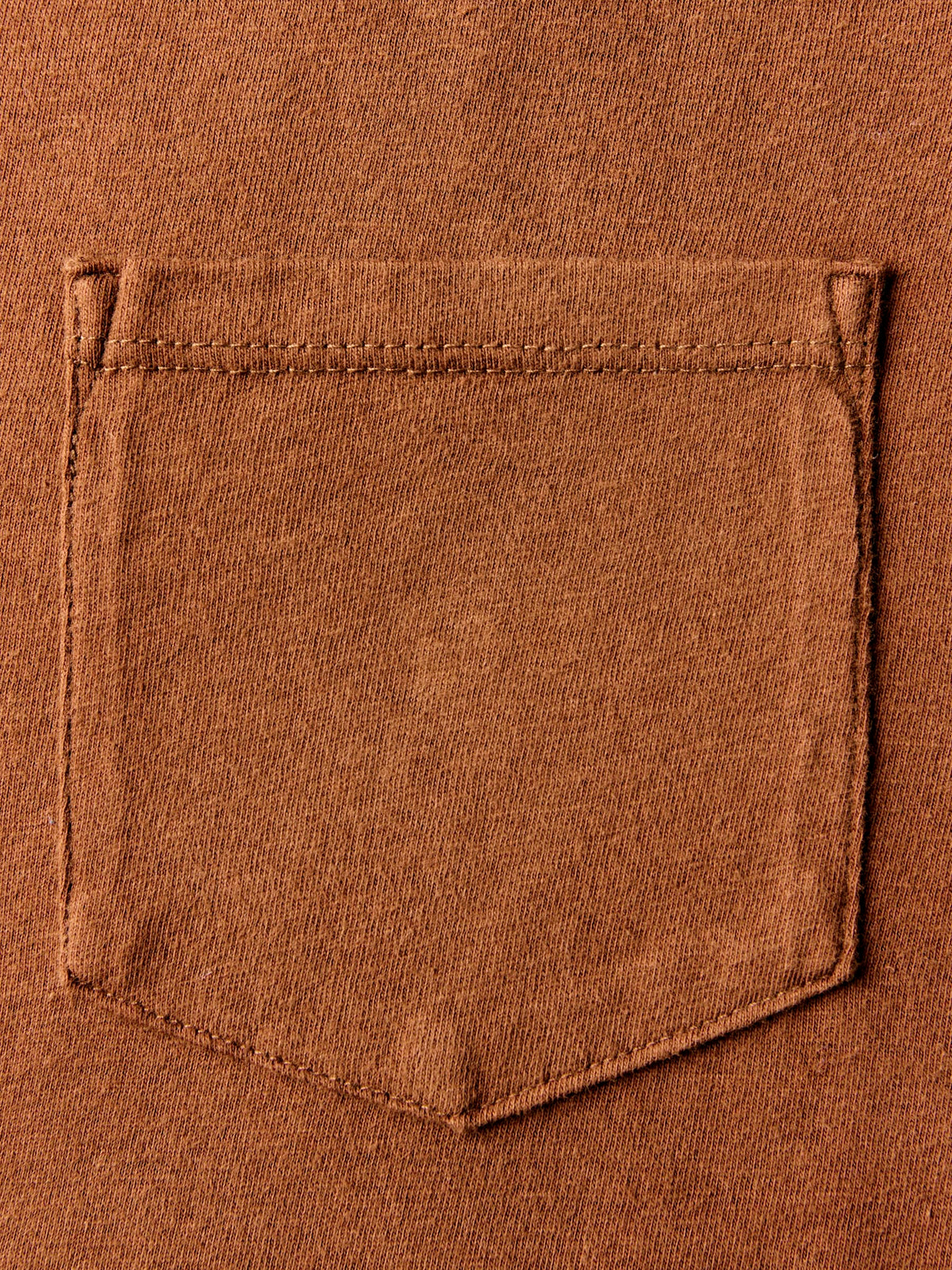 pocket tee in rust