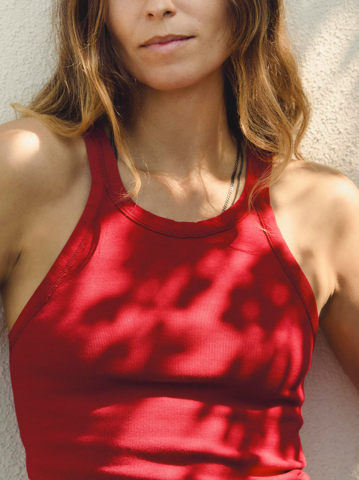 cardinal ribbed racerback tank