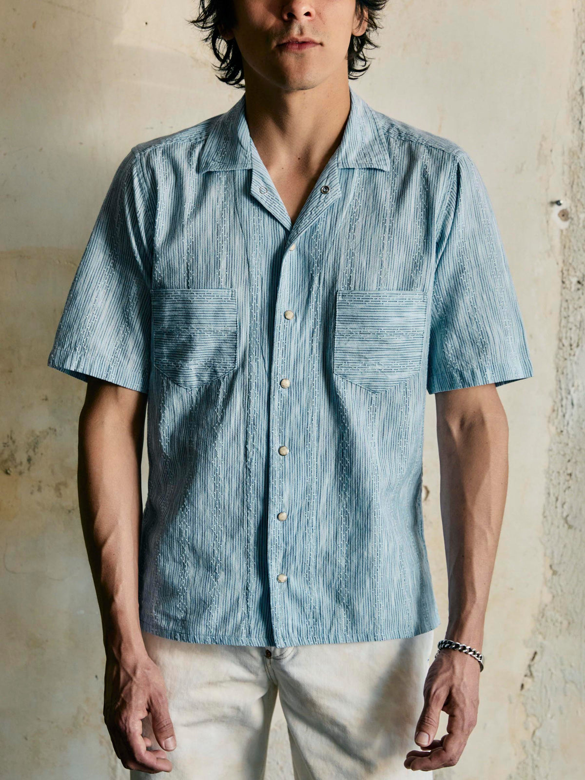 i+w x richter goods hanten weave pearl snap