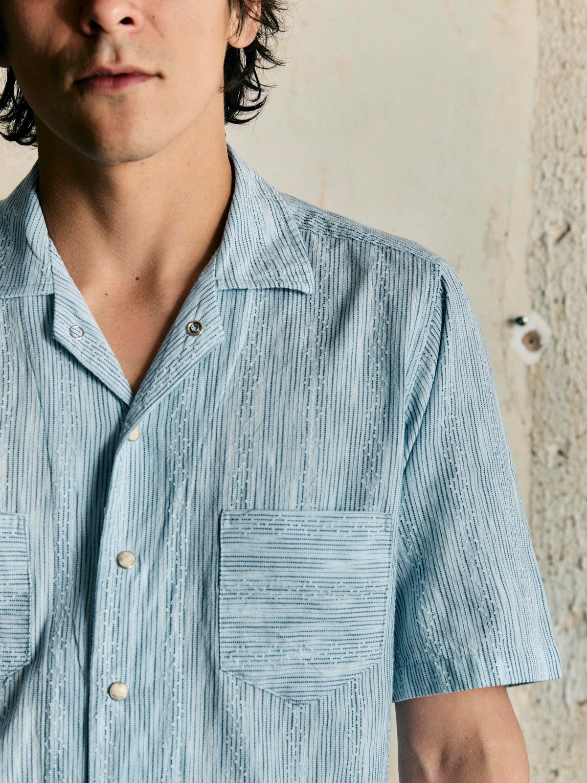 i+w x richter goods hanten weave pearl snap