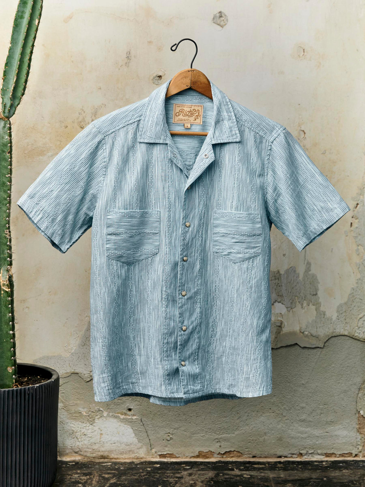 i+w x richter goods hanten weave pearl snap