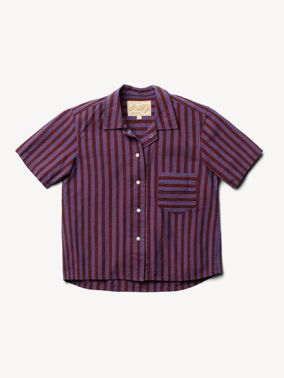 i+w x richter goods itajime stripe pearl snap