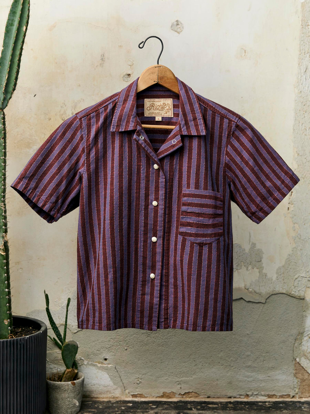i+w x richter goods itajime stripe pearl snap
