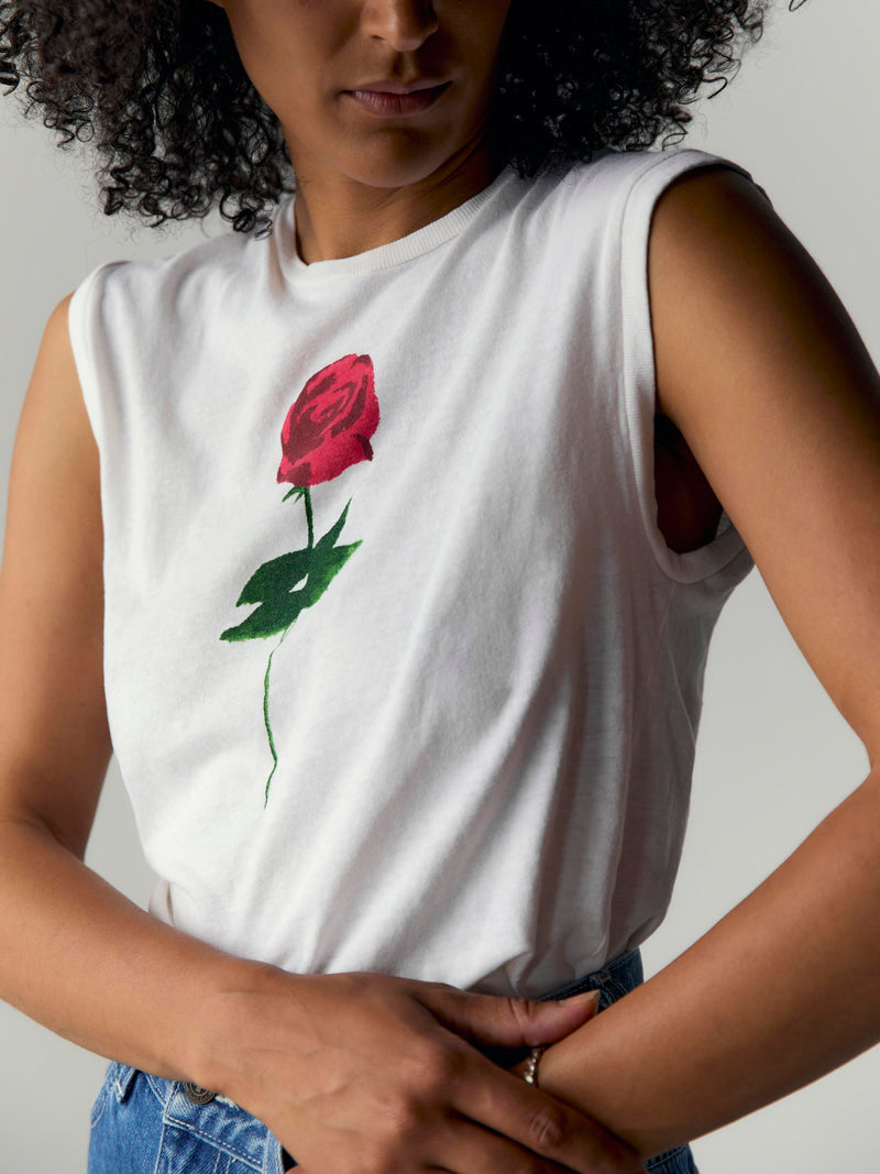 the "rose" muscle tee