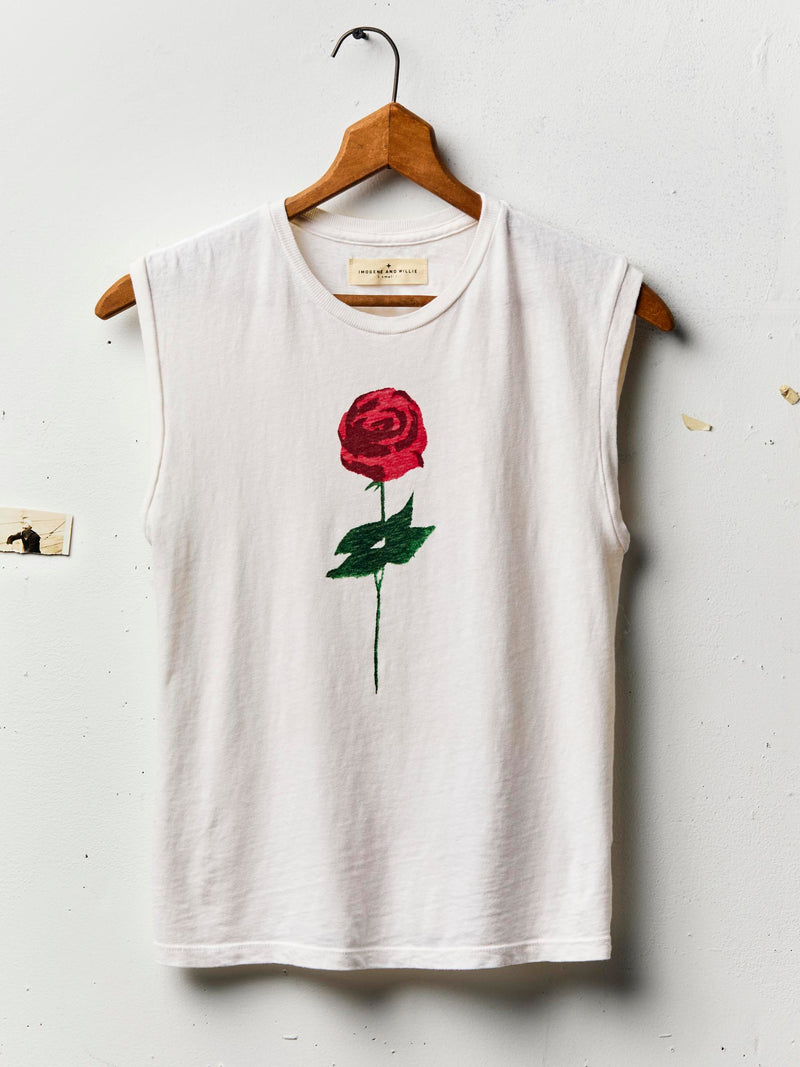 the "rose" muscle tee - Model