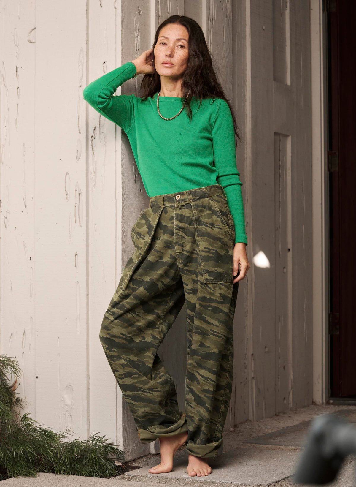 service trouser in brushstroke camo