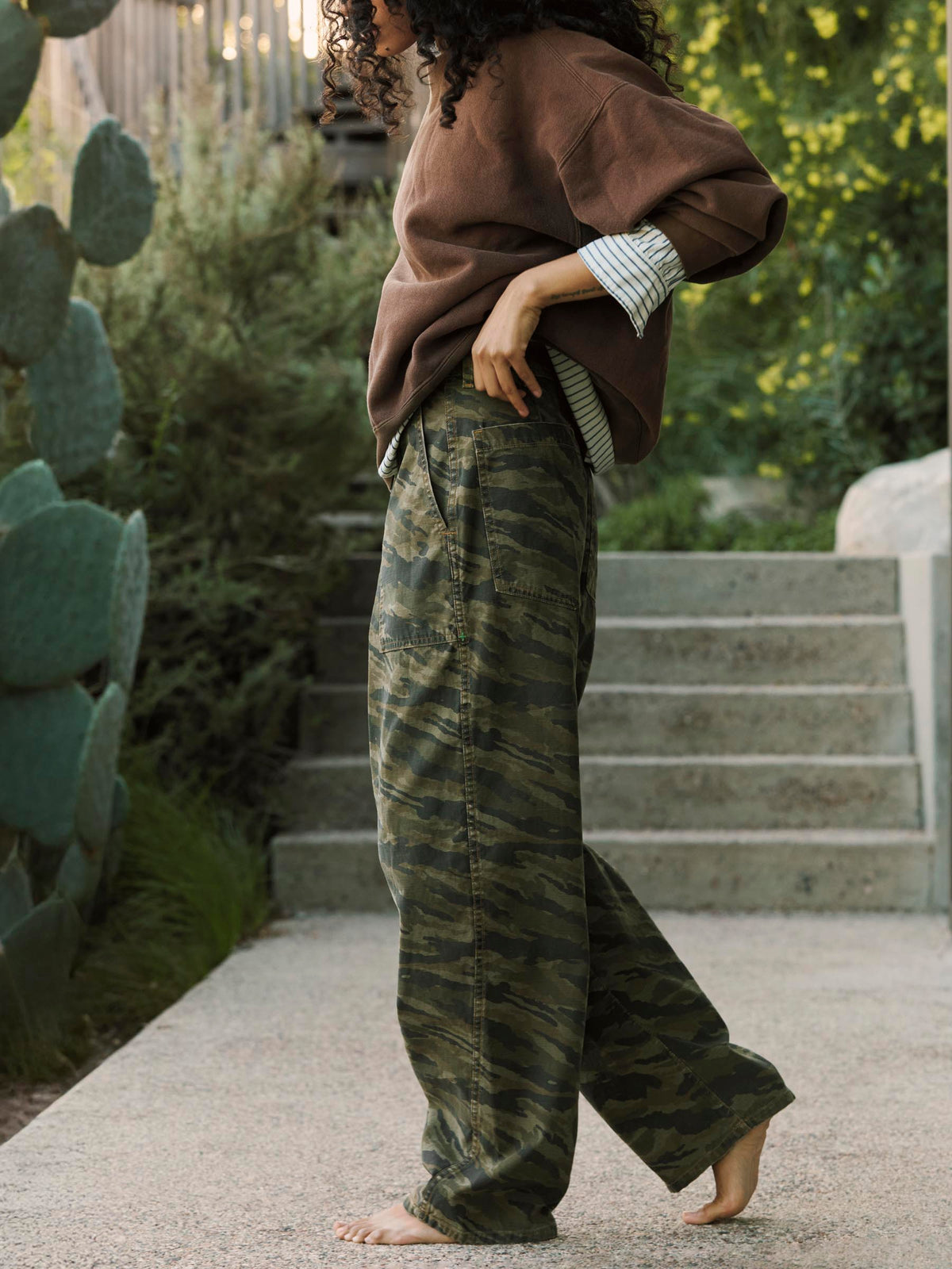 service trouser in brushstroke camo