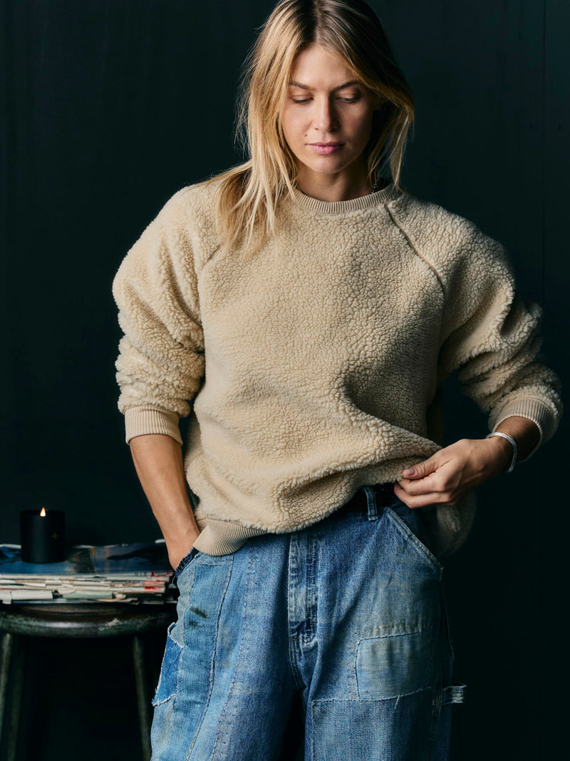 ribbed sherpa crew in dover