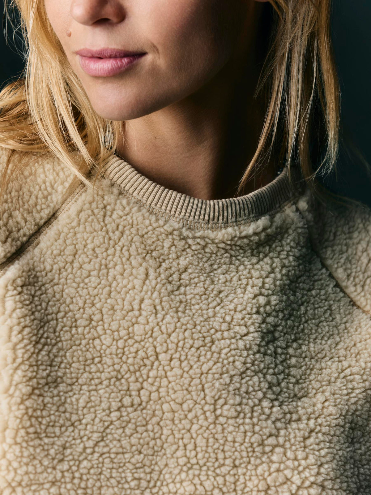 ribbed sherpa crew in dover