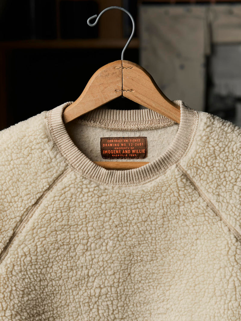 ribbed sherpa crew in dover - Model