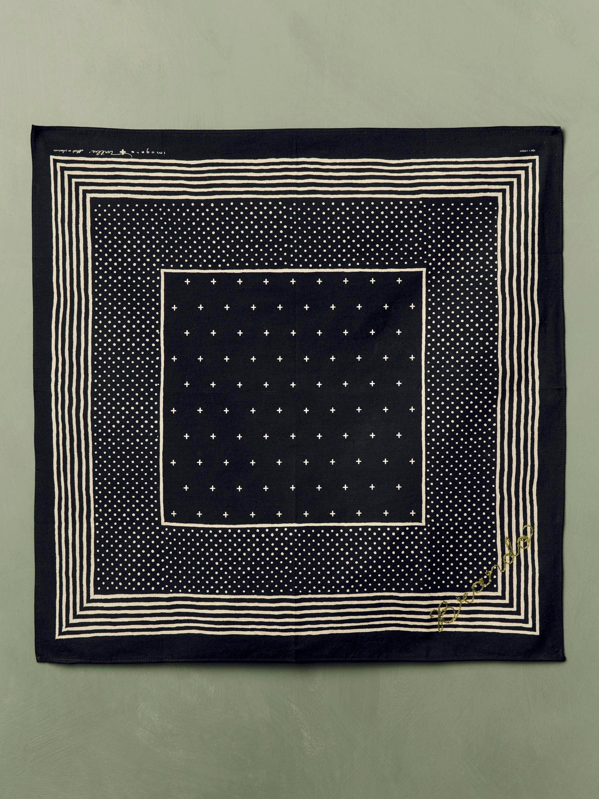 i+w vintage black bandana v2