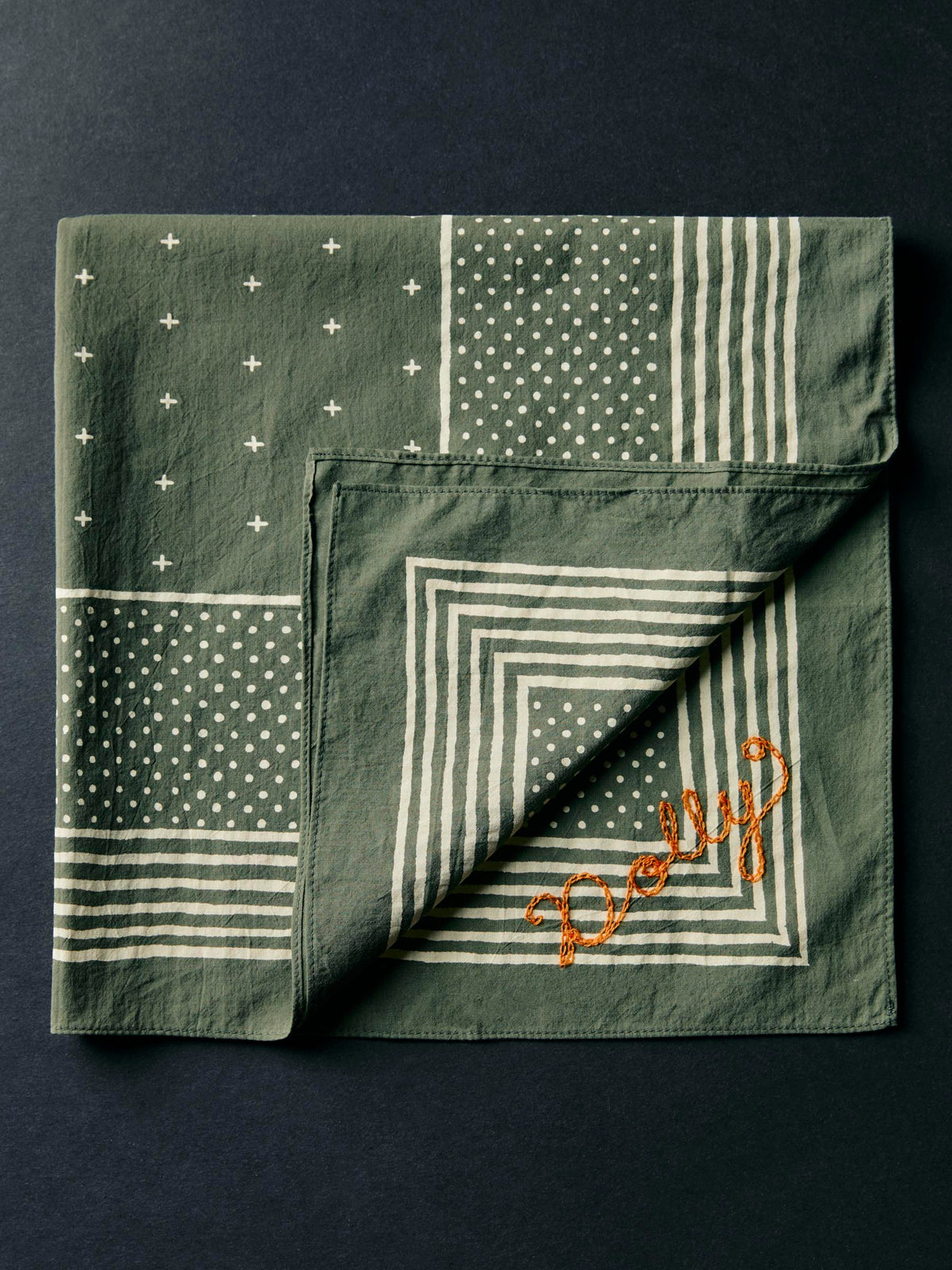 i+w vintage olive bandana v2