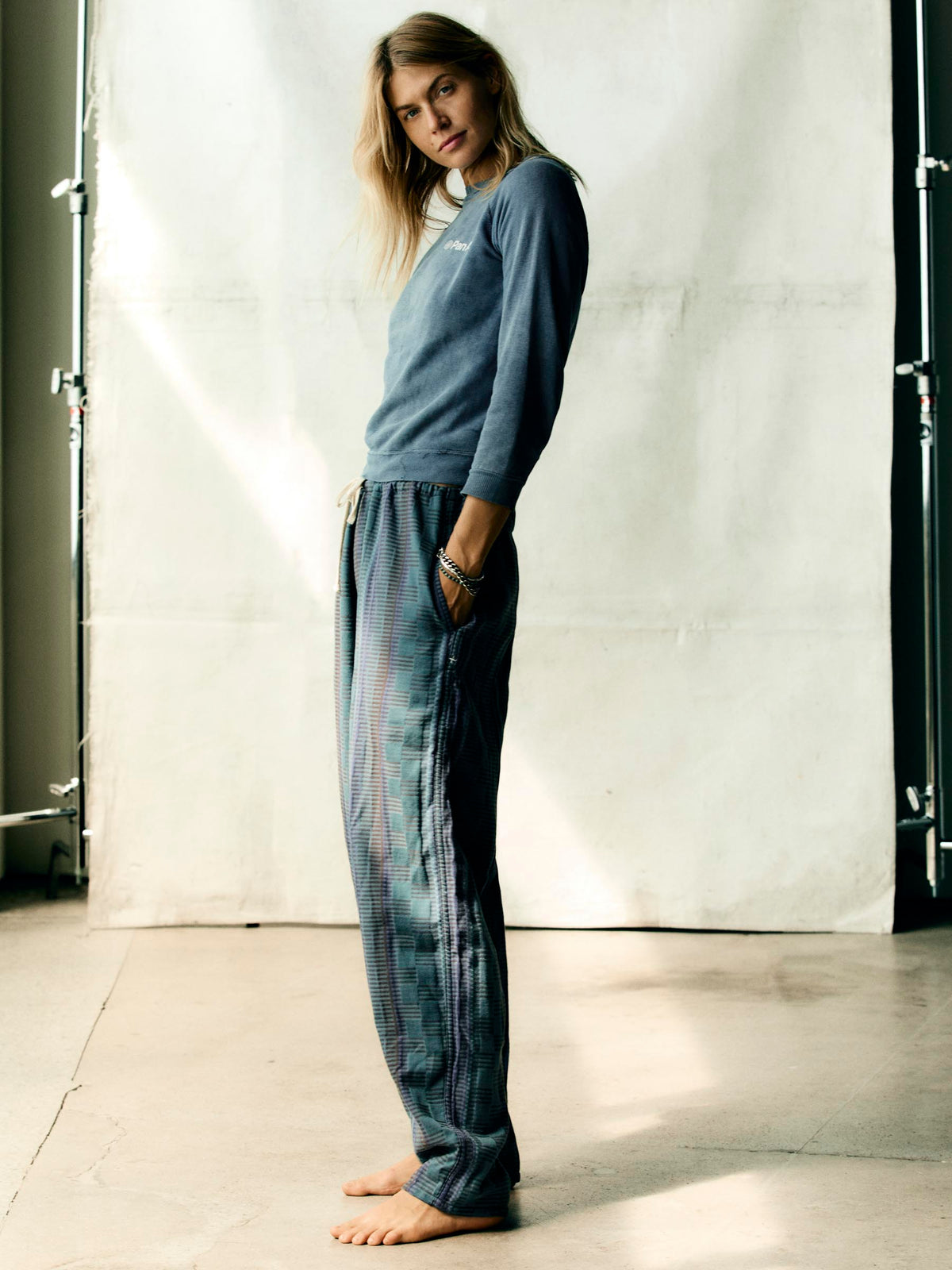 the lounge pant in sonoran jacquard