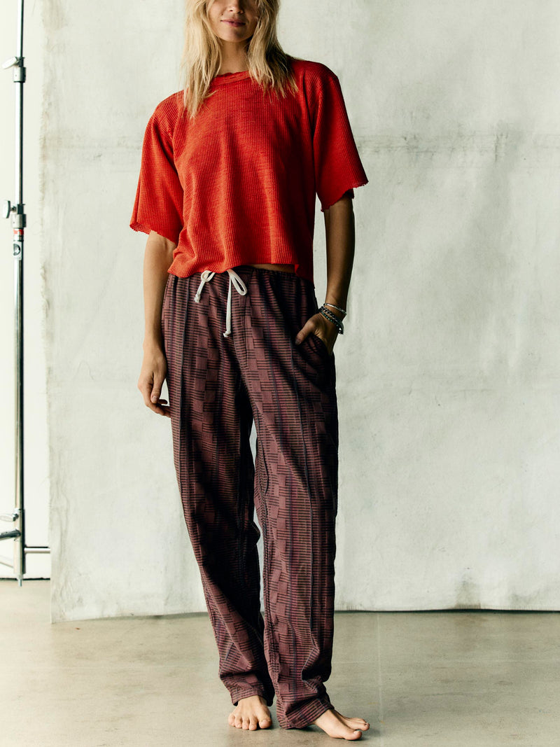lounge pant in mojave jacquard