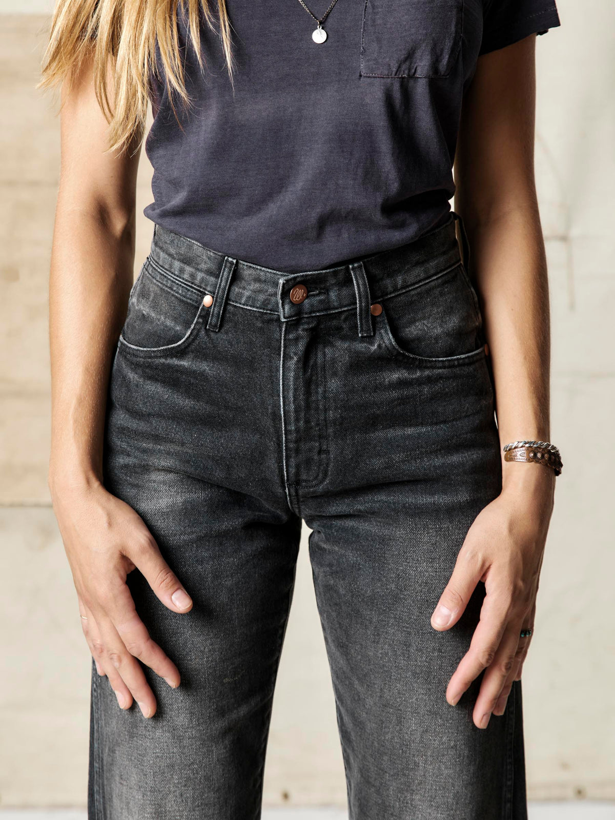 i+w x Wrangler 14MWZ washed black