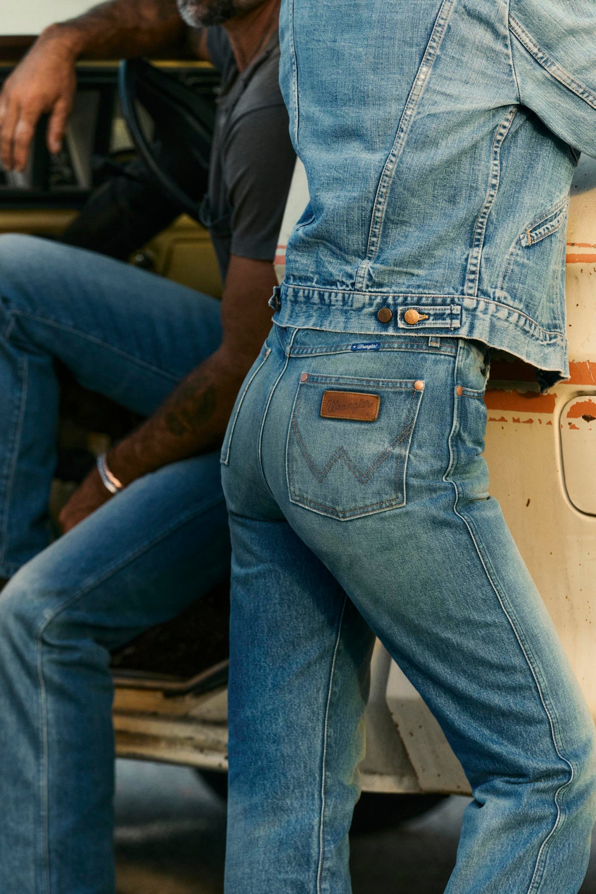 i+w x Wrangler 14MWZ washed indigo