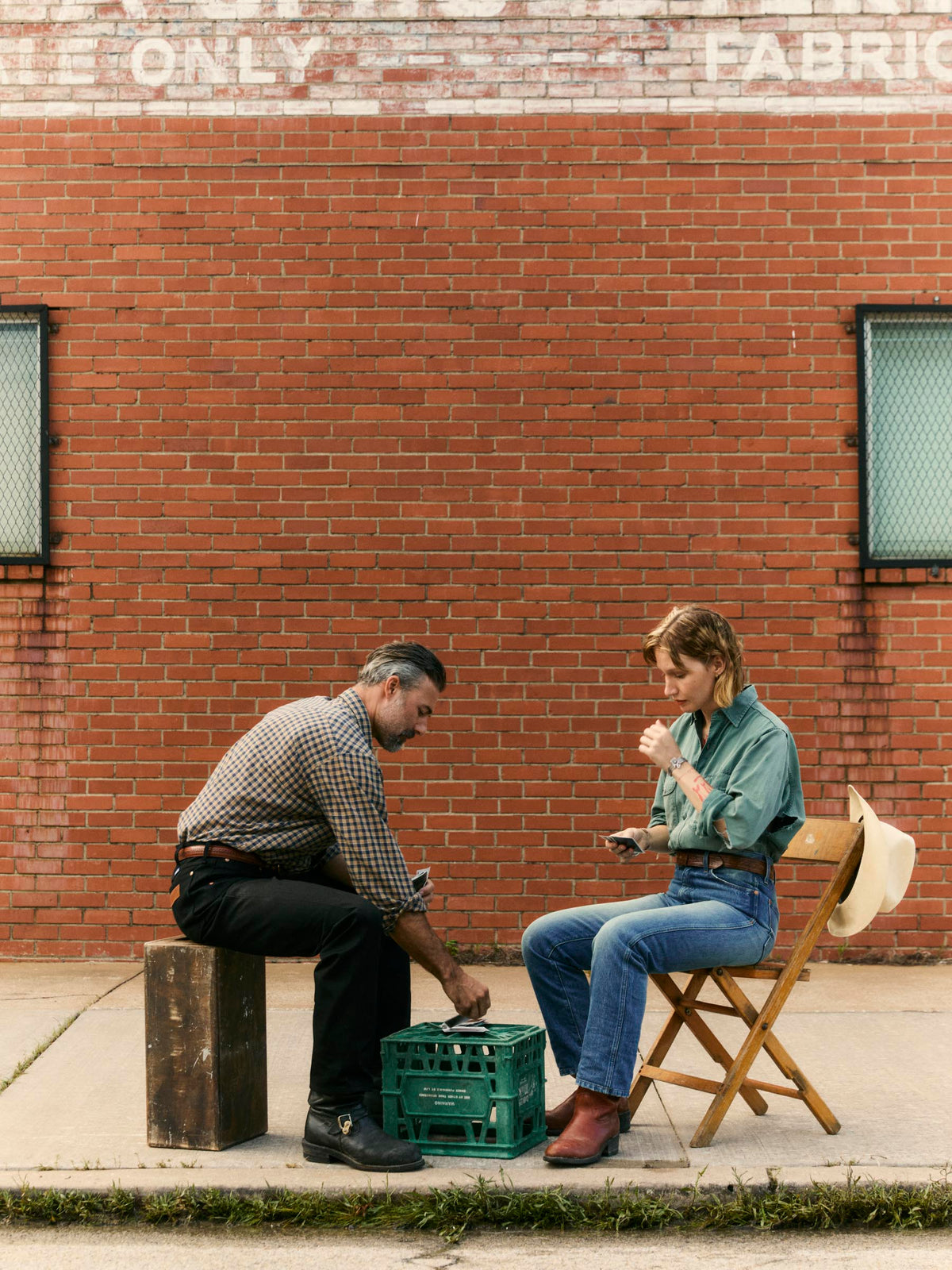 i+w x Wrangler 14MWZ washed indigo
