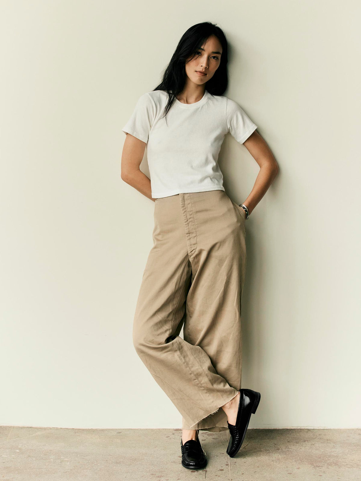 the baby tee in white