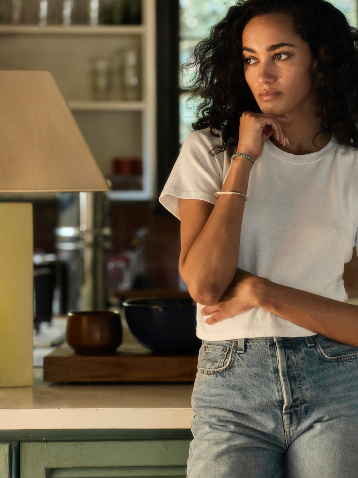 the baby tee in white