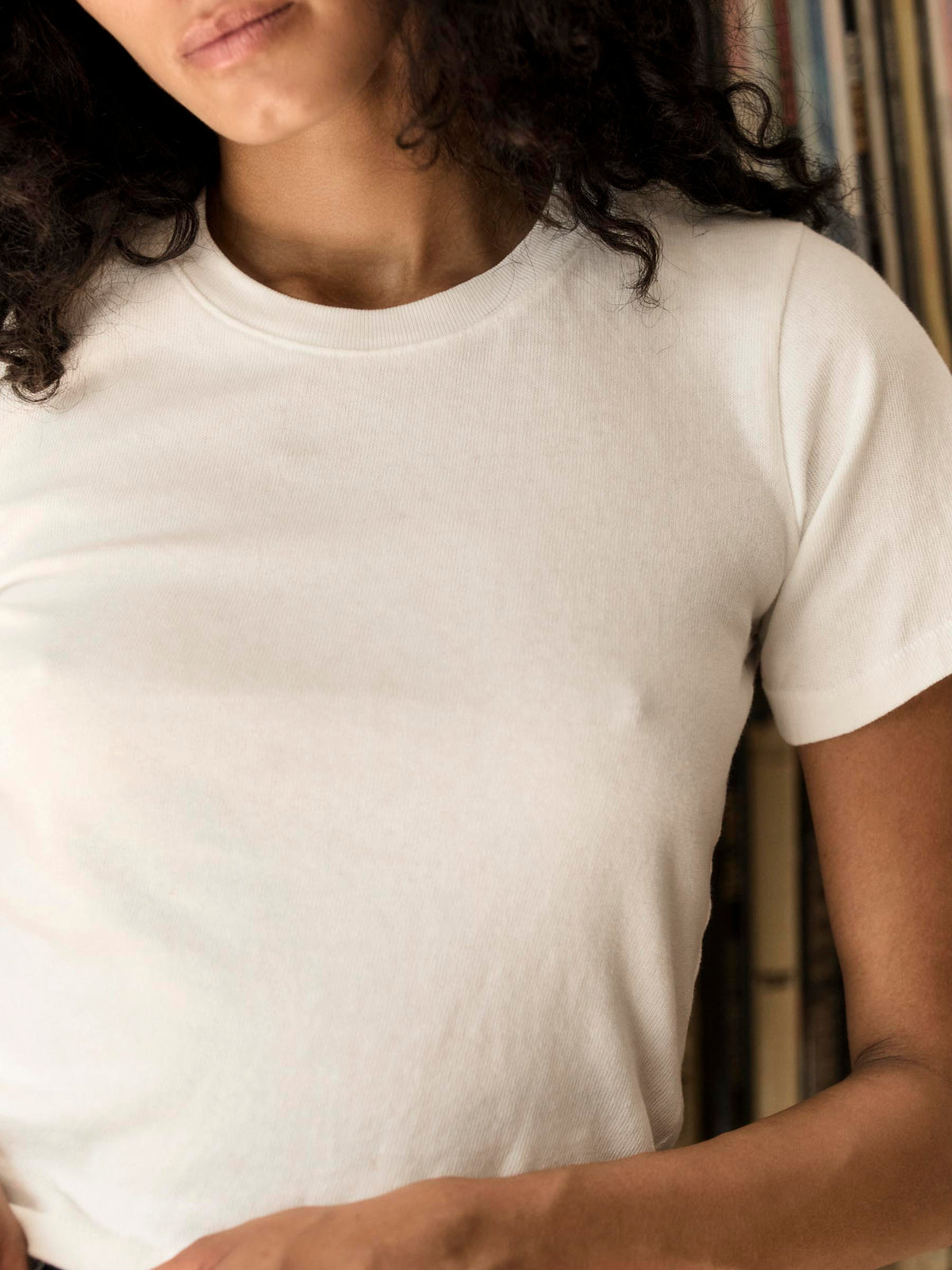 the baby tee in white