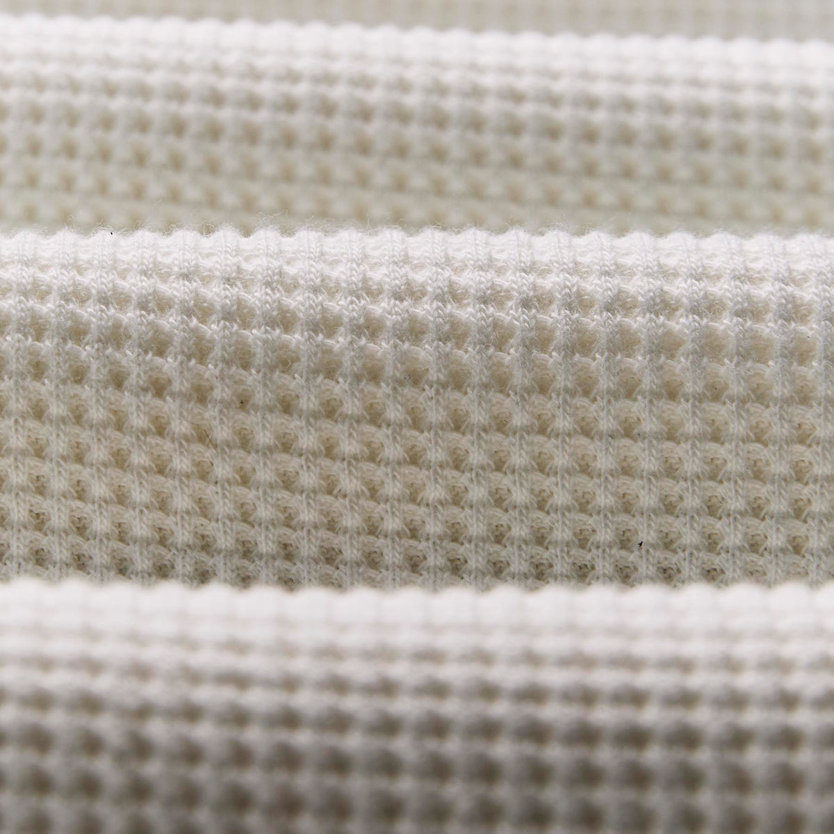 long sleeve waffle thermal in white