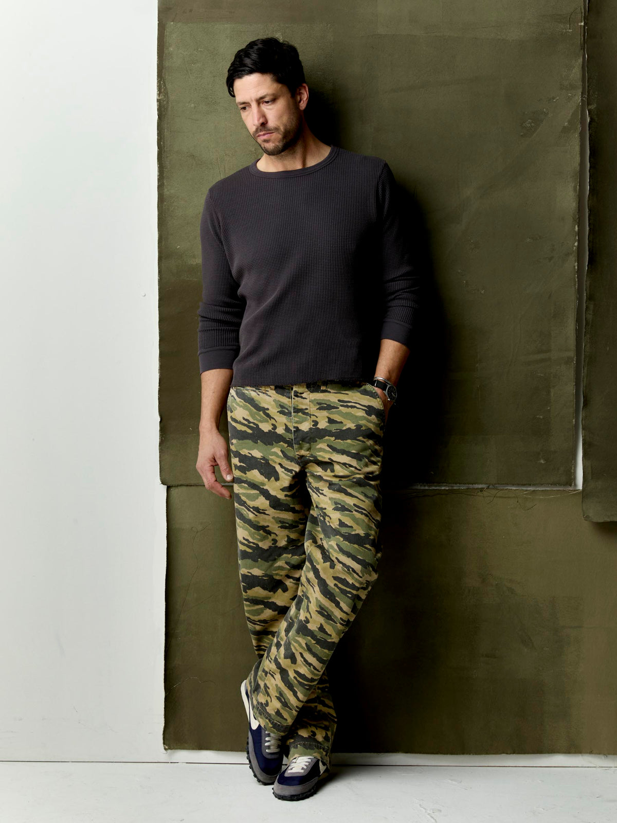 wilkison trouser in brushstroke camo
