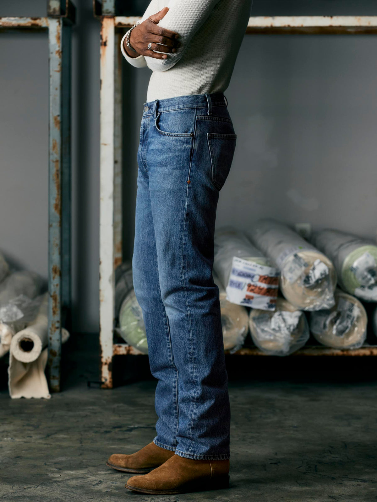 willie washed natural indigo