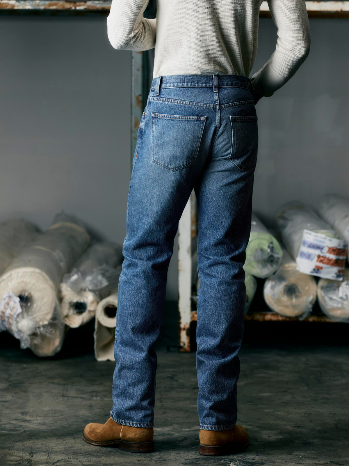 willie washed natural indigo