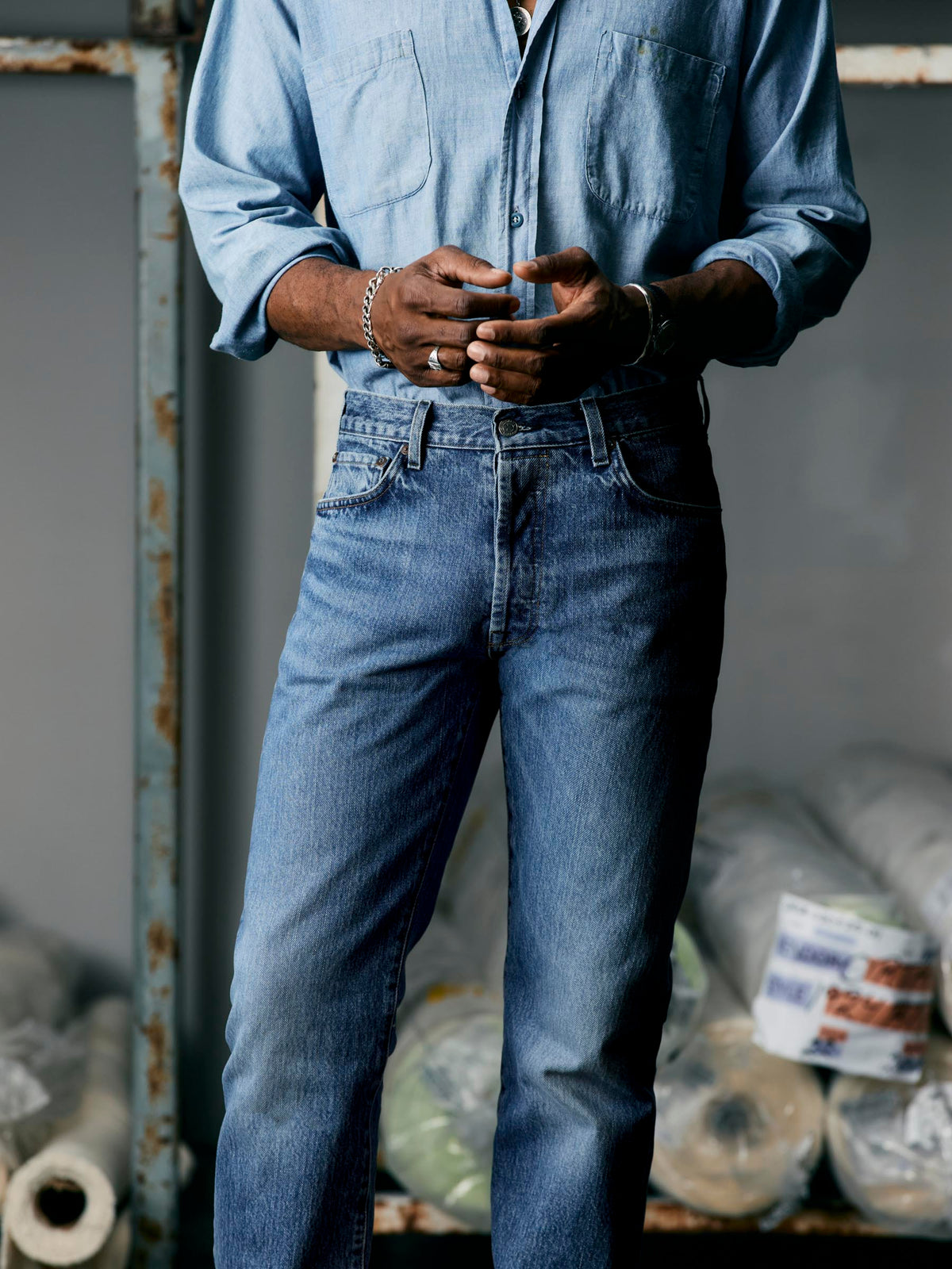 willie washed natural indigo