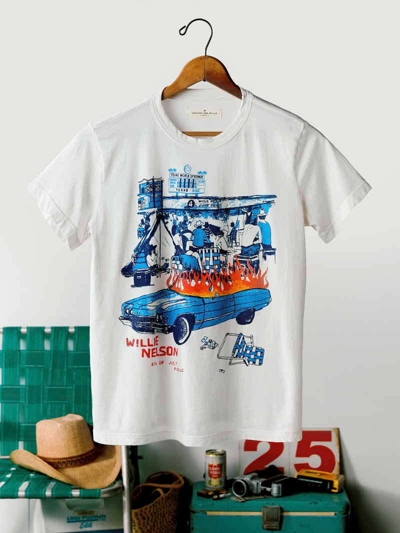 i+w x willie nelson "picnic" tee