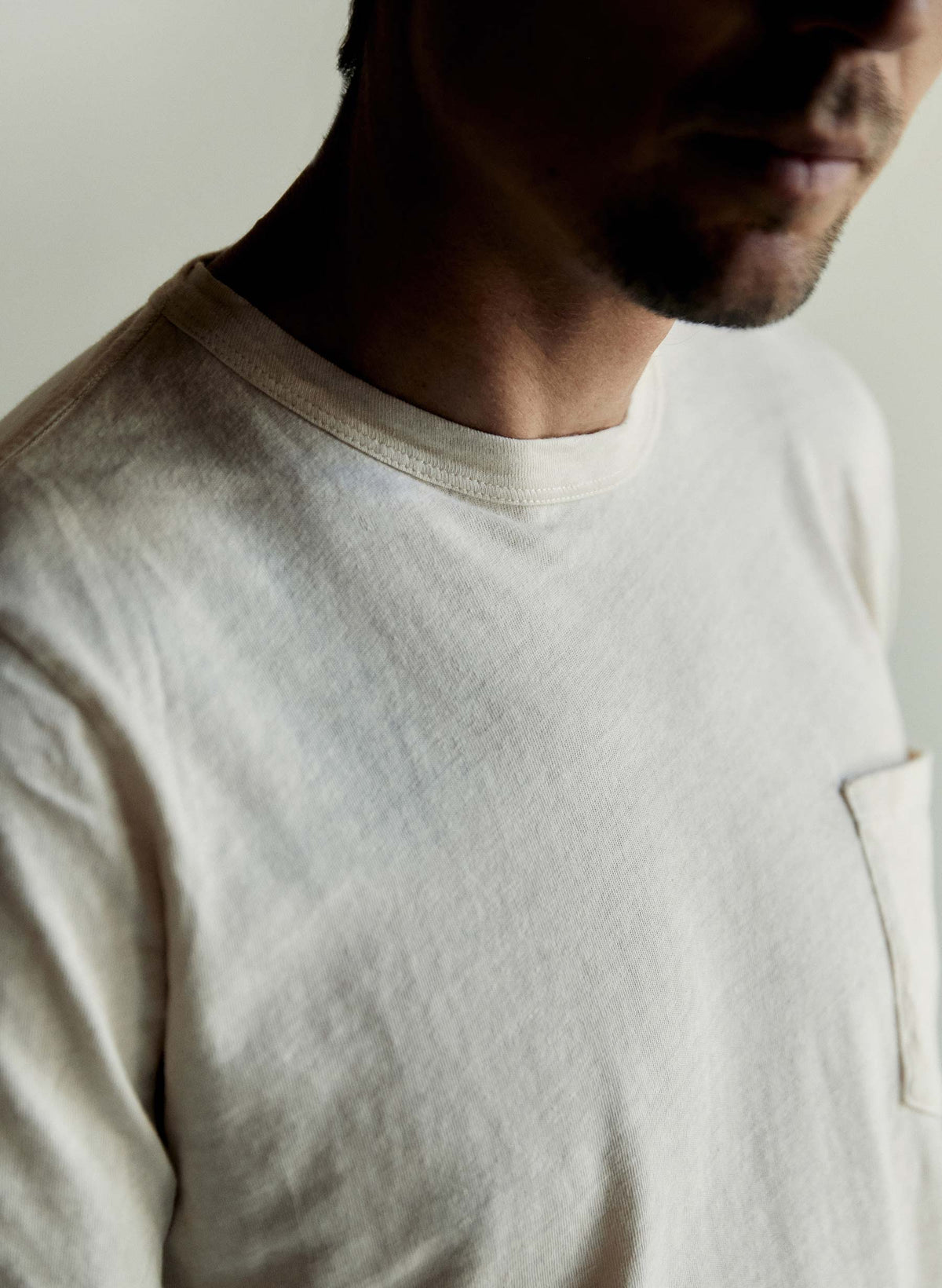 classic knit pocket tee