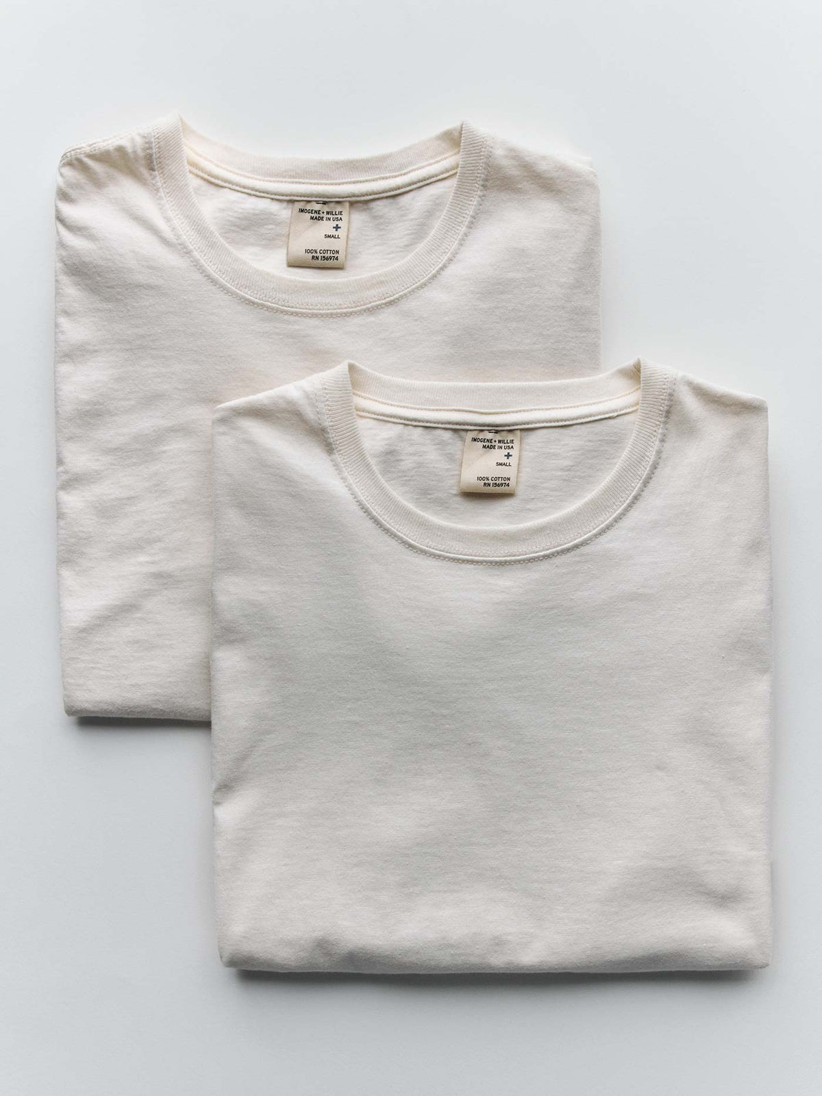the cotton project tee in vintage white (2-pack)