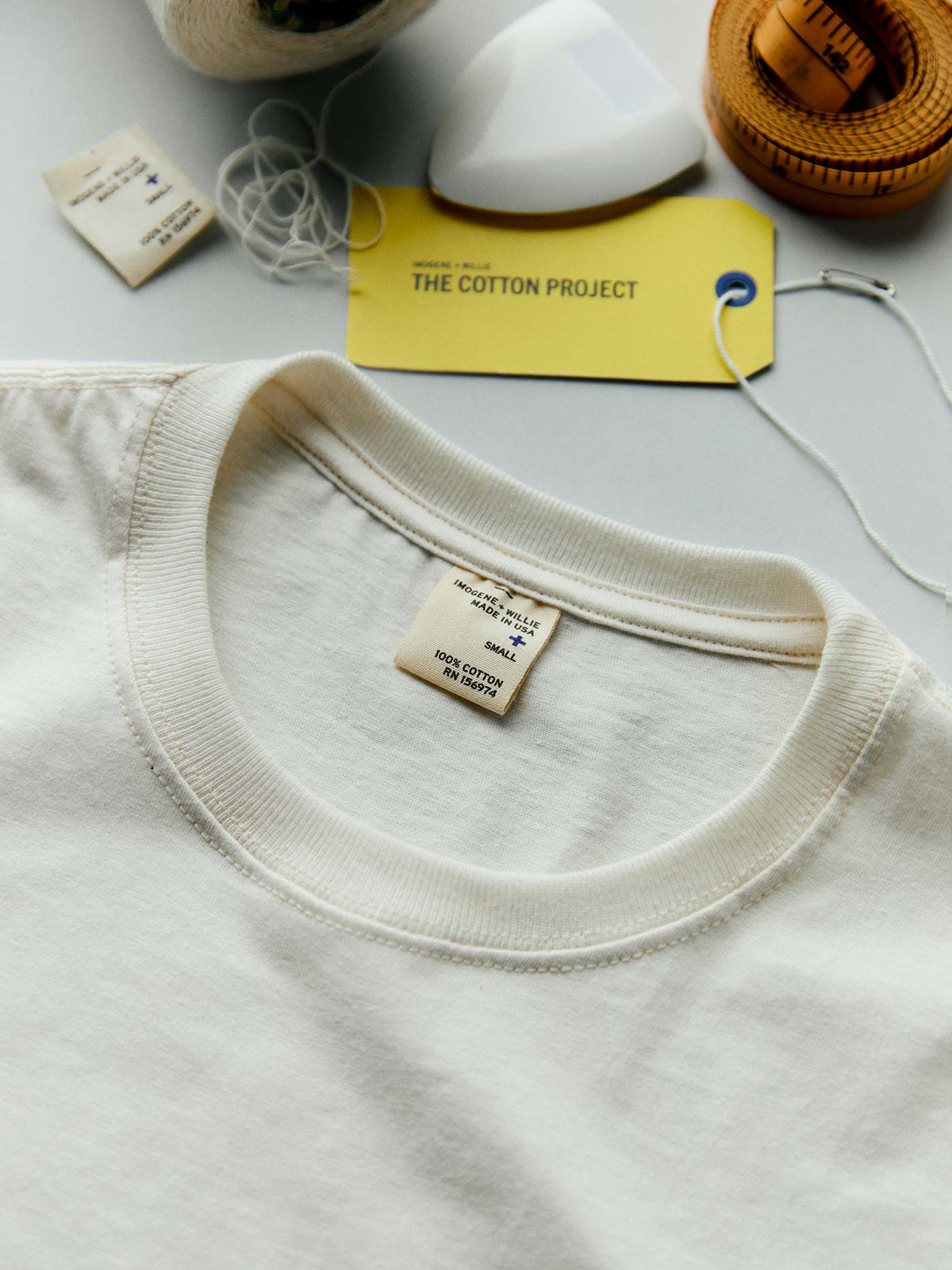 the cotton project tee in vintage white