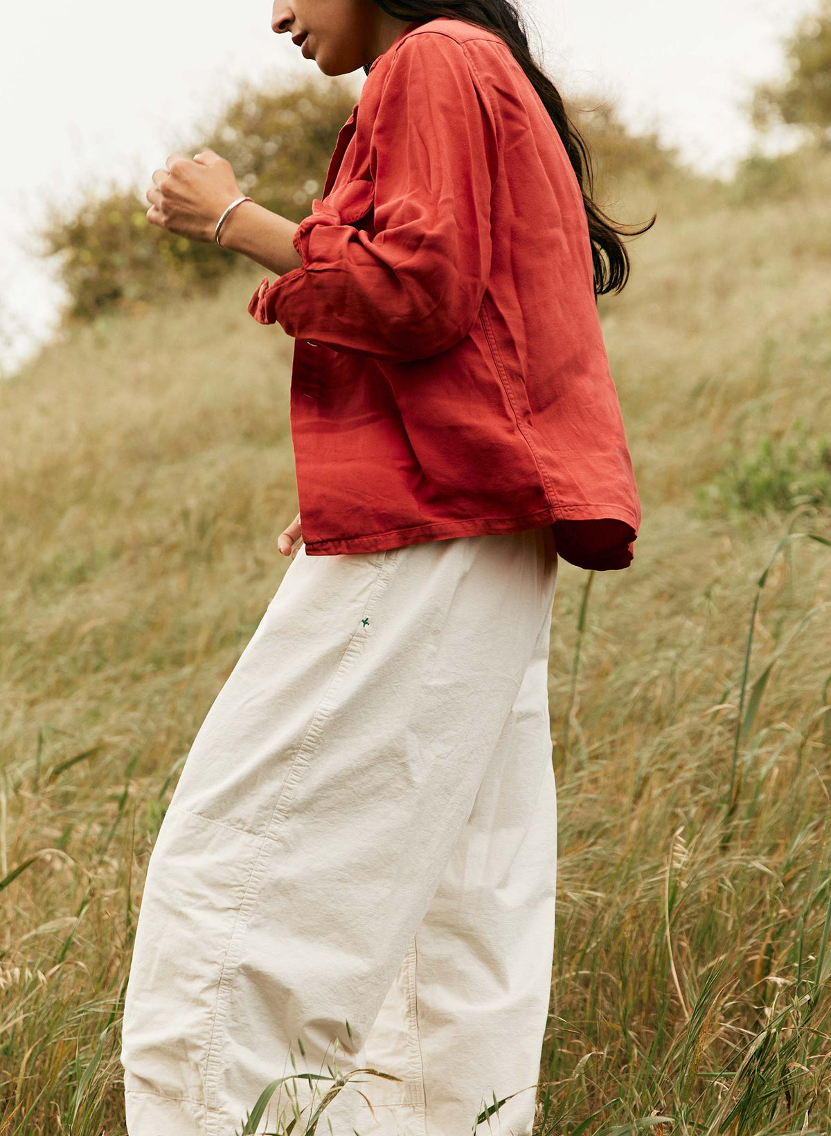 the flight pant in white ripstop